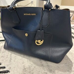Michael Kors Dark Blue Satchel